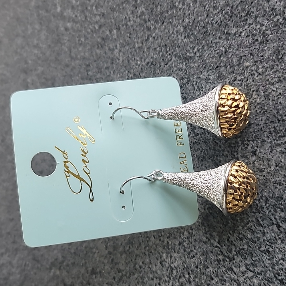Gold and Silver tone earrings